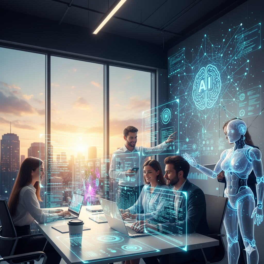 ai-powered-office-teamwork-illustration